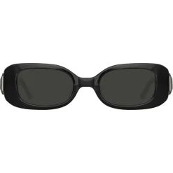 Linda Farrow Sunglasses-- LF x Nima Benati The Lola Sunglasses in Black Gemstone - LFL1117C1SUN - Eyewear - Avvenice