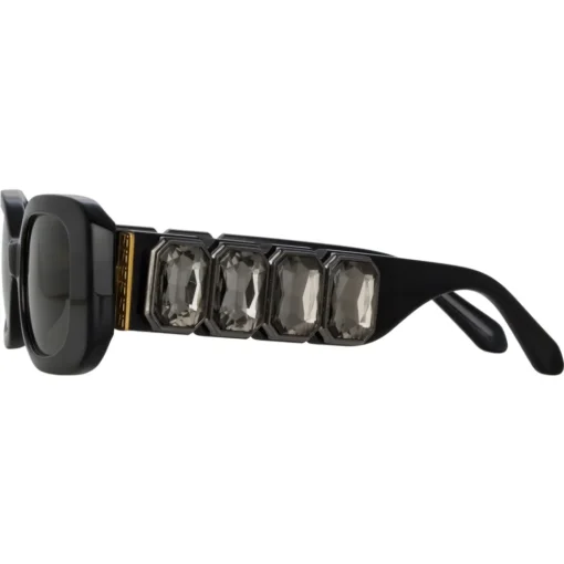 Linda Farrow Sunglasses-- LF x Nima Benati The Lola Sunglasses in Black Gemstone - LFL1117C1SUN - Eyewear - Avvenice
