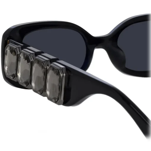 Linda Farrow Sunglasses-- LF x Nima Benati The Lola Sunglasses in Black Gemstone - LFL1117C1SUN - Eyewear - Avvenice