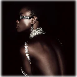 Linda Farrow Sunglasses-- LF x Nima Benati The Lola Sunglasses in Black Gemstone - LFL1117C1SUN - Eyewear - Avvenice