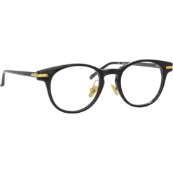 Linda Farrow Sunglasses-- Linear Bay A D-Frame Optical Glasses in Tortoiseshell - LF25AC2OPT - Eyewear - Avvenice
