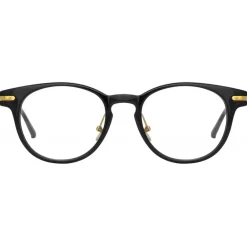 Linda Farrow Sunglasses-- Linear Bay D-Frame Optical Glasses in Black - LF25C1OPT - Eyewear - Avvenice