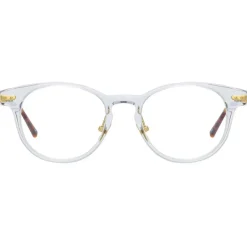 Linda Farrow Sunglasses-- Linear Bay D-Frame Optical Glasses in Clear - LF25C4OPT - Eyewear - Avvenice