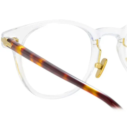 Linda Farrow Sunglasses-- Linear Bay D-Frame Optical Glasses in Clear - LF25C4OPT - Eyewear - Avvenice