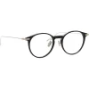 Linda Farrow Sunglasses-- Linear Chevron A Oval Optical Glasses in Black - LF08AC2OPT - Eyewear - Avvenice