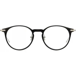 Linda Farrow Sunglasses-- Linear Chevron A Oval Optical Glasses in Black - LF08AC2OPT - Eyewear - Avvenice
