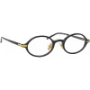 Linda Farrow Sunglasses-- Linear Eaves A Oval Optical Glasses in Black - LF11AC1OPT - Eyewear - Avvenice