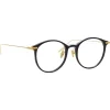Linda Farrow Sunglasses-- Linear Gray A Oval Optical Glasses in Black - LF02AC1OPT - Eyewear - Avvenice