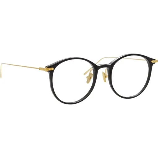 Linda Farrow Sunglasses-- Linear Gray A Oval Optical Glasses in Black - LF02AC1OPT - Eyewear - Avvenice