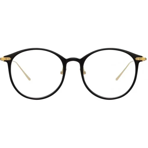 Linda Farrow Sunglasses-- Linear Gray A Oval Optical Glasses in Black - LF02AC1OPT - Eyewear - Avvenice