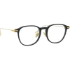 Linda Farrow Sunglasses-- Linear Meier A D-Frame Optical Glasses in Black - LF16AC1OPT - Eyewear - Avvenice