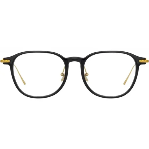 Linda Farrow Sunglasses-- Linear Meier A D-Frame Optical Glasses in Black - LF16AC1OPT - Eyewear - Avvenice