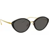 Linda Farrow Sunglasses-- Lucy Cat Eye Sunglasses in Black - LFL1086C1SUN - Eyewear - Avvenice