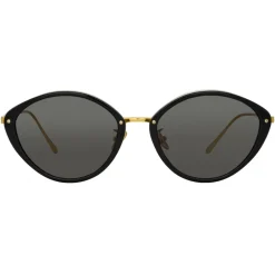 Linda Farrow Sunglasses-- Lucy Cat Eye Sunglasses in Black - LFL1086C1SUN - Eyewear - Avvenice