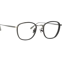 Linda Farrow Sunglasses-- Maco Squared Optical Glasses in White Gold - LFL1220C2OPT - Eyewear - Avvenice