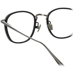 Linda Farrow Sunglasses-- Maco Squared Optical Glasses in White Gold - LFL1220C2OPT - Eyewear - Avvenice