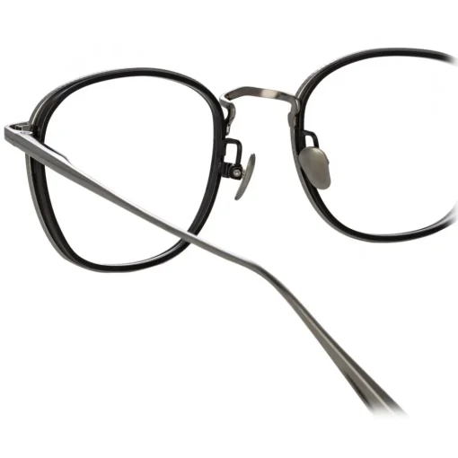 Linda Farrow Sunglasses-- Maco Squared Optical Glasses in White Gold - LFL1220C2OPT - Eyewear - Avvenice