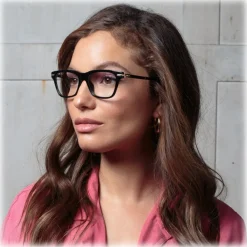 Linda Farrow Sunglasses-- Mae A Cat Eye Optical Glasses in Tortoiseshell - LF55AC2OPT - Eyewear - Avvenice