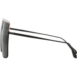 Linda Farrow Sunglasses-- Marcia Square Sunglasses in Nickel - LFL1310C3SUN - Eyewear - Avvenice