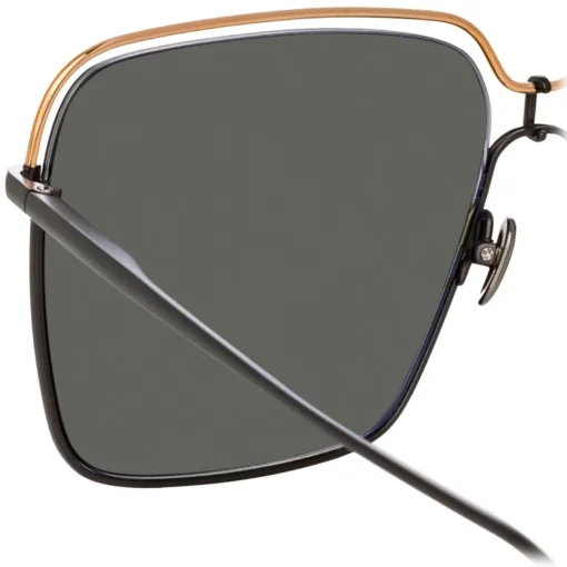 Linda Farrow Sunglasses-- Marcia Square Sunglasses in Nickel - LFL1310C3SUN - Eyewear - Avvenice