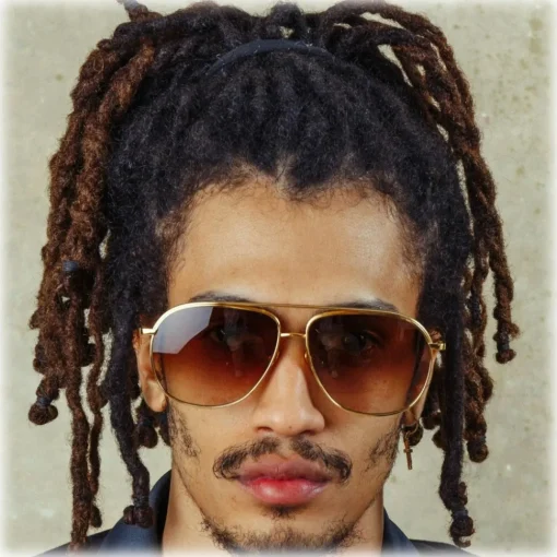 Linda Farrow Sunglasses-- Matis Aviator Sunglasses in Yellow Gold - LFL1279C2SUN - Eyewear - Avvenice
