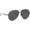 Linda Farrow Sunglasses-- Matisse Aviator Sunglasses in Nickel - LFL1207C4SUN - Eyewear - Avvenice