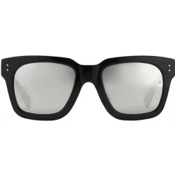 Linda Farrow Sunglasses-- Max D-Frame Sunglasses in Black Silver - LFL71C50SUN - Eyewear - Avvenice