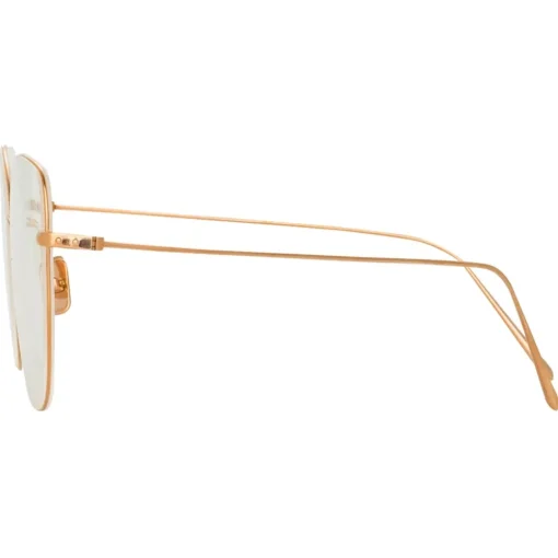 Linda Farrow Sunglasses-- Maya Cat Eye Optical Glasses in Rose Gold - LF38C3OPT - Eyewear - Avvenice