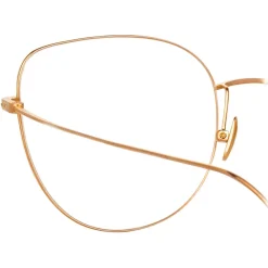 Linda Farrow Sunglasses-- Maya Cat Eye Optical Glasses in Rose Gold - LF38C3OPT - Eyewear - Avvenice