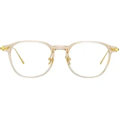 Linda Farrow Sunglasses-- Meier D-Frame Optical Glasses in Clear - Eyewear - Avvenice