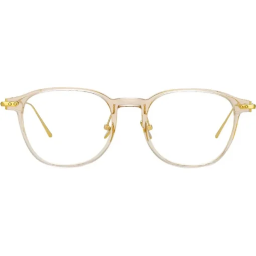 Linda Farrow Sunglasses-- Meier D-Frame Optical Glasses in Clear - Eyewear - Avvenice