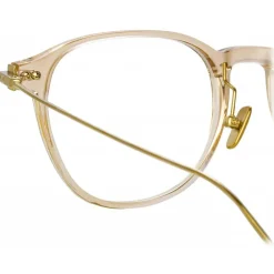 Linda Farrow Sunglasses-- Meier D-Frame Optical Glasses in Clear - Eyewear - Avvenice
