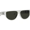 Linda Farrow Sunglasses-- Men's Elodie Flat Top Sunglasses in White - LFL1302C4SUN - Eyewear - Avvenice