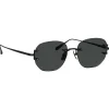 Linda Farrow Sunglasses-- Men's Sandor Angular Sunglasses in Matt Nickel - LFL1497C1SUN - Eyewear - Avvenice