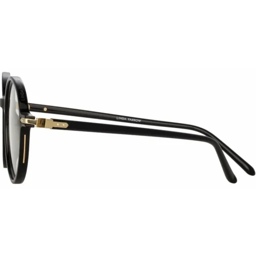 Linda Farrow Sunglasses-- Merrick A Oval Optical Glasses in Black - LF51AC1OPT - Eyewear - Avvenice