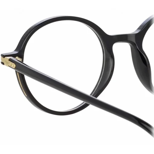 Linda Farrow Sunglasses-- Merrick A Oval Optical Glasses in Black - LF51AC1OPT - Eyewear - Avvenice