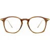 Linda Farrow Sunglasses-- Mila A Square Optical Glasses in Horn - Eyewear - Avvenice