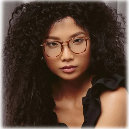 Linda Farrow Sunglasses-- Mila A Square Optical Glasses in Horn - Eyewear - Avvenice