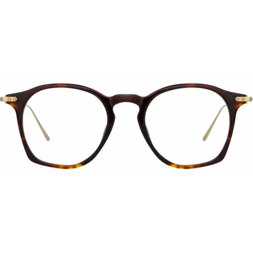 Linda Farrow Sunglasses-- Mila Square Optical Glasses in Brown - LF52C4OPT - Eyewear - Avvenice
