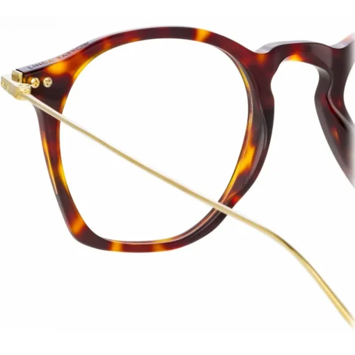 Linda Farrow Sunglasses-- Mila Square Optical Glasses in Brown - LF52C4OPT - Eyewear - Avvenice
