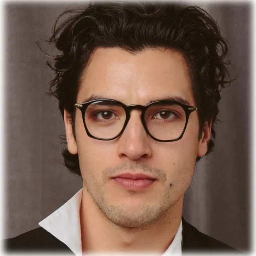 Linda Farrow Sunglasses-- Mila Square Optical Glasses in Brown - LF52C4OPT - Eyewear - Avvenice