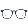 Linda Farrow Sunglasses-- Mila Square Optical Glasses in Navy - LF52C3OPT - Eyewear - Avvenice