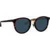 Linda Farrow Sunglasses-- Morgan Oval Sunglasses in Tortoiseshell - LFL1366C2SUN - Eyewear - Avvenice