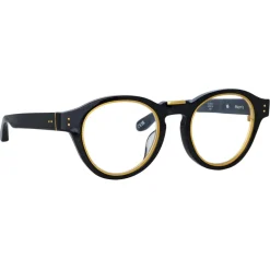 Linda Farrow Sunglasses-- Morris Oval Optical Glasses in Black - LFL1381C3OPT - Eyewear - Avvenice