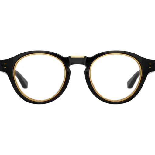 Linda Farrow Sunglasses-- Morris Oval Optical Glasses in Black - LFL1381C3OPT - Eyewear - Avvenice