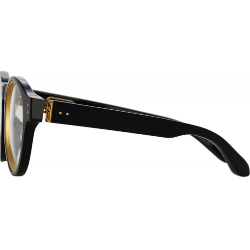 Linda Farrow Sunglasses-- Morris Oval Optical Glasses in Black - LFL1381C3OPT - Eyewear - Avvenice