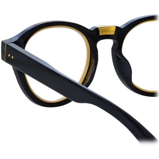 Linda Farrow Sunglasses-- Morris Oval Optical Glasses in Black - LFL1381C3OPT - Eyewear - Avvenice
