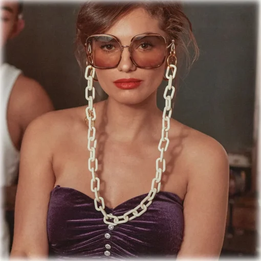 Linda Farrow Sunglasses-- Natalia Oversized Sunglasses in Horn - LFL1210C3SUN - Eyewear - Avvenice