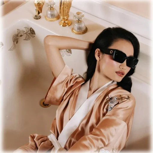 Linda Farrow Sunglasses-- Nieve Rectangular Sunglasses in Black - LFL1297C1SUN - Eyewear - Avvenice