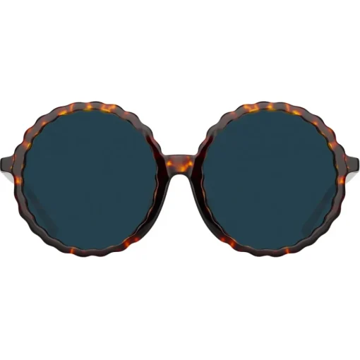 Linda Farrow Sunglasses-- Nova Round Sunglasses in Tortoiseshell - LFL1354C2SUN - Eyewear - Avvenice